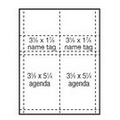 Classic Vertical Agenda/Name Badge Insert / 4 Color Process (3 5/8"x5 1/4")